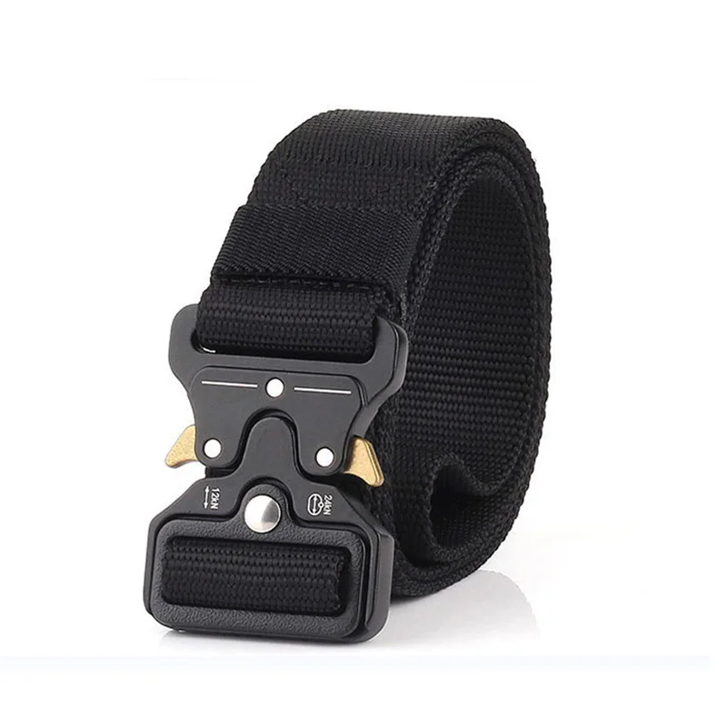 Мужские тактические военные холст молодых студентов ремень Открытый