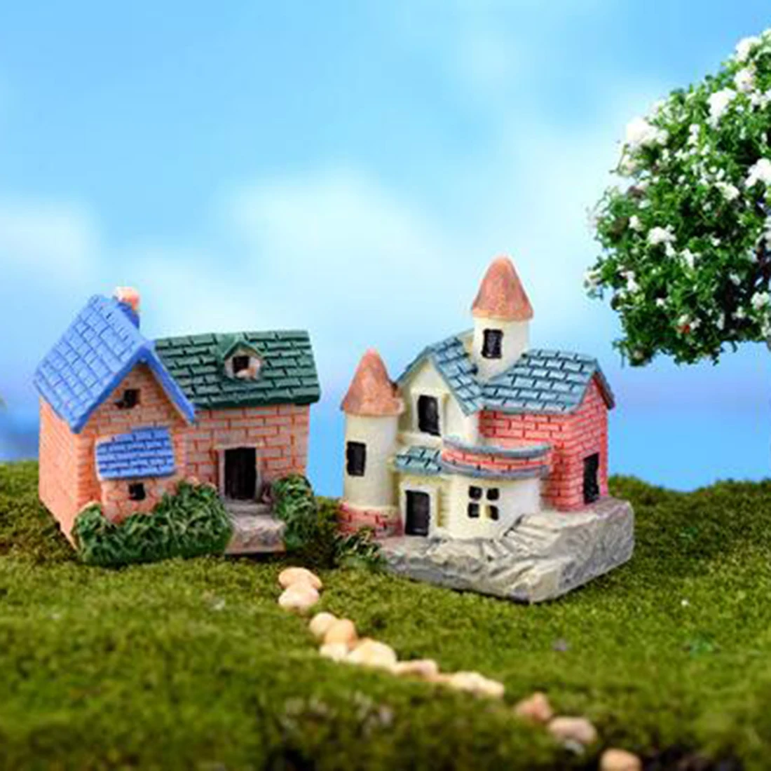 Новые мини виллы орнамент Сказочный Сад миниатюрные украшения для мох