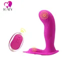 Силиконовый вибратор с пультом дистанционного управления, эротические вибрирующие трусики, секс-игрушка для женщин, Бабочка, страпон, стимулятор, двойной стиль