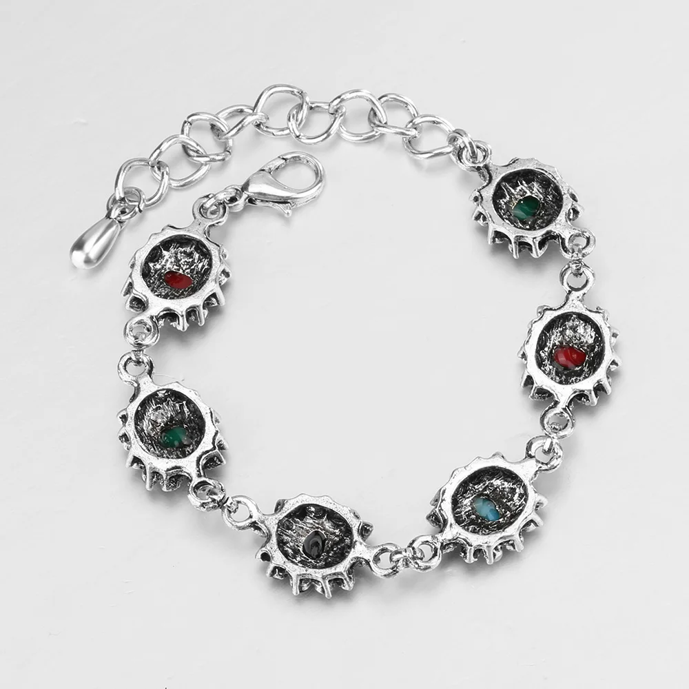 Женский винтажный браслет Kinel с цветами из кристаллов|bangles for women|bohemian braceletbracelet