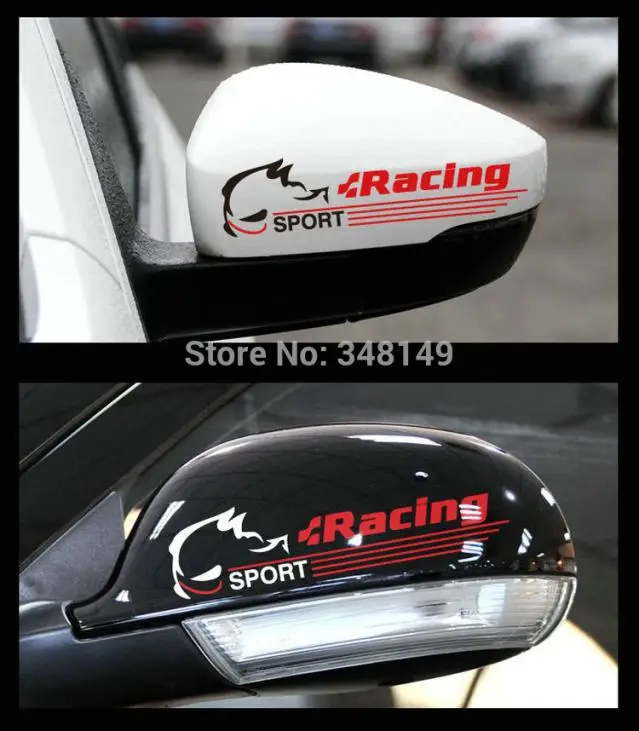Aliauto автомобиль Стайлинг Гонки Спортивные светоотражающие наклейки на зеркало