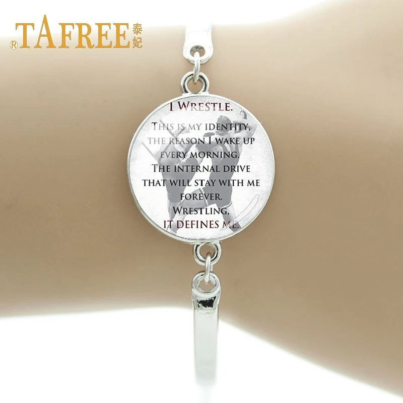 TAFREE модный посеребренный браслет фанаты борьбы сувенир искусство картина браслеты ручной работы для друзей подарки ювелирные изделия WR02 - Окраска металла: WR08