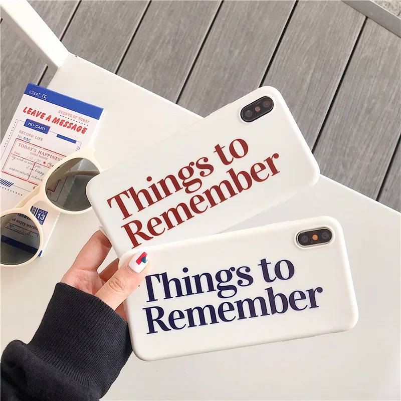 Для iPhone 6 S 7 8 Plus простой силиконовый чехол с буквами для X XR XS Max мягкая задняя