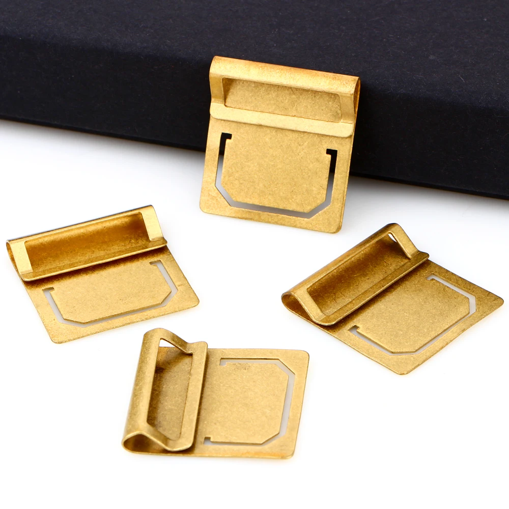 6pcs/pack Vintage Brass Copper Bookmark Metal Index Clamp Label Clip Holder Stationery Gift School Office Supplies | Канцтовары для