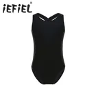 IEFiEL Новое поступление, Детский боди для девочек, одежда для балета, танцевальная одежда, гимнастический купальник, костюм, кружевной балетный танцевальный комбинезон