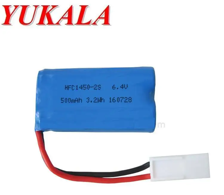 Литий ионный аккумулятор 6 4 В 500 мАч для телефона 14500 2s R/C truck 2 шт./лот|rc battery|battery
