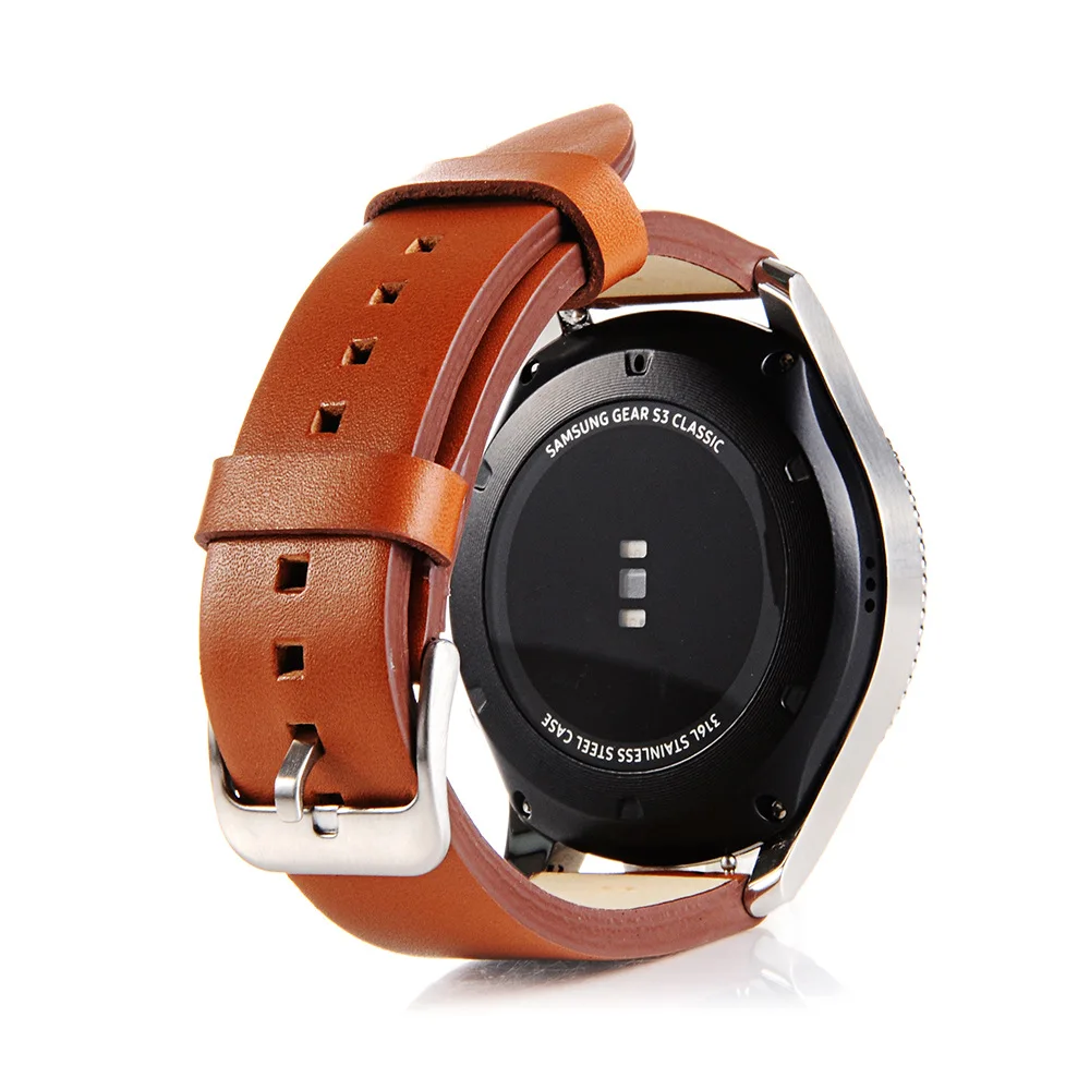 Ремешок из натуральной кожи для Samsung Gear S3 Classic Frontier 22 мм|leather watch band strap|watch strapband strap |