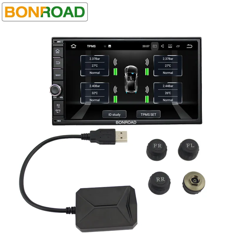 Bonroad USB TPMS система контроля давления в шинах для Android автомагнитолы