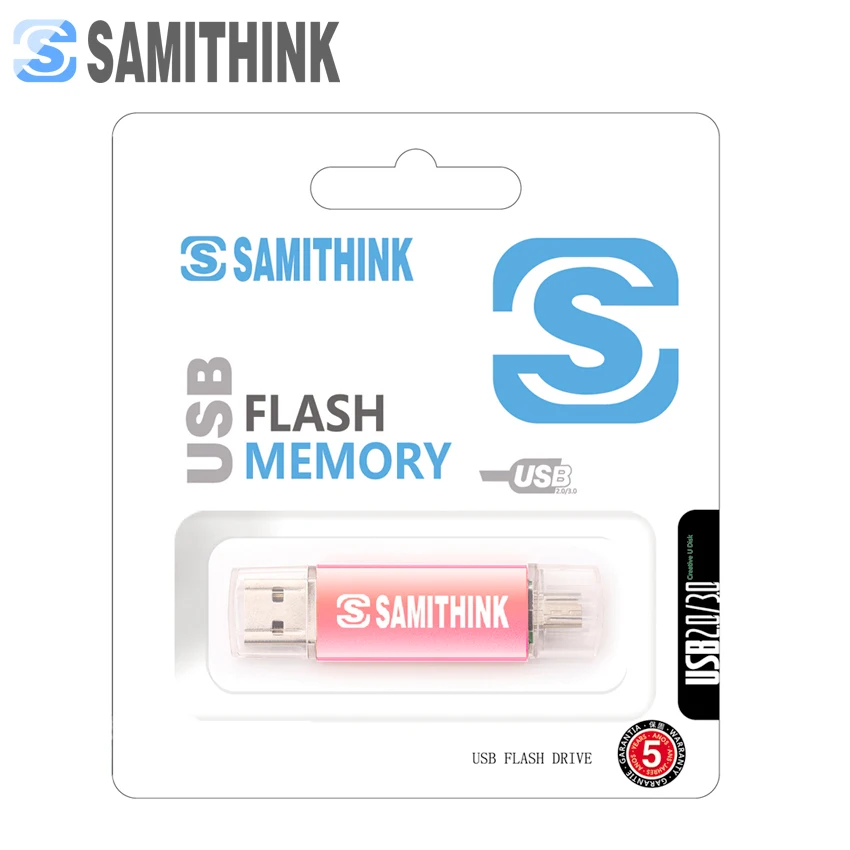 SAMITHINK OTG USB флеш-накопитель высокоскоростной 2 0 для всех Android мобильных флеш-дисков