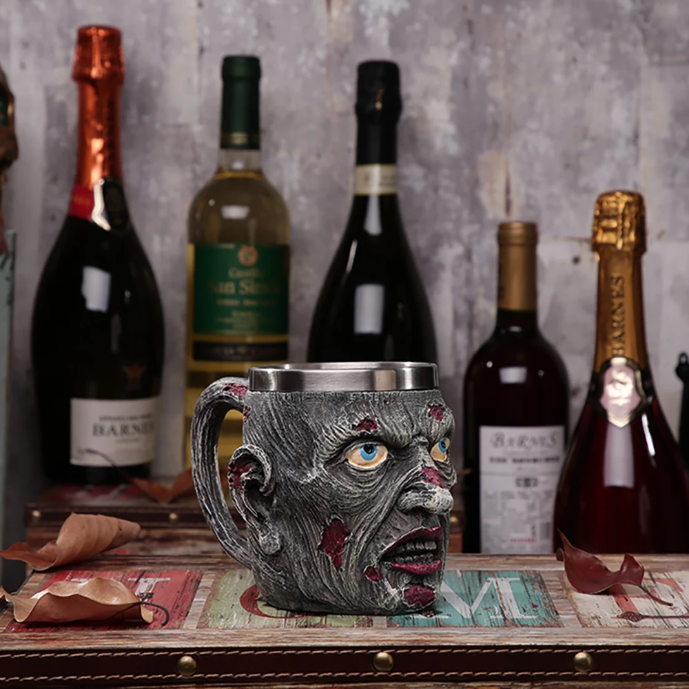 Персонализированные кружки в виде черепа кофейная кружка с двойными стенками