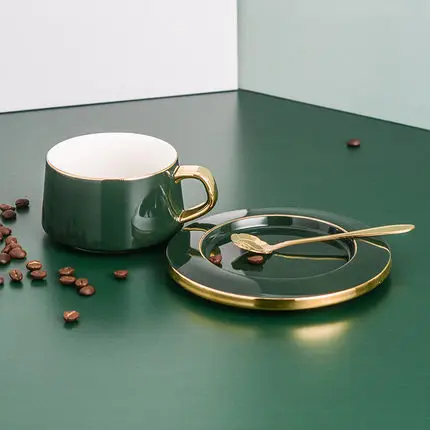 Набор кофейных чашек европейские маленькие Роскошные креативные керамические