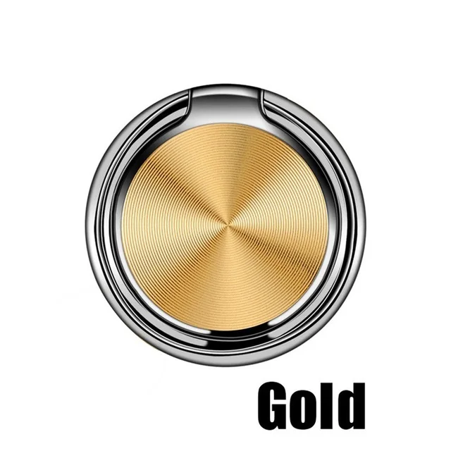 gold Палец телефон кольцо держатель 360 градусов Магнитная подставка для iphone samsung Xiaomi универсальная сотовая Подставка-кольцо под Пальцы для телефона - Цвет: gold