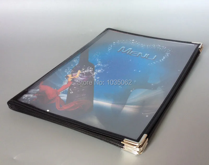 8 листов панель A4 прозрачная крышка меню 16 видов книга меню|menu book|menu coverclear book |
