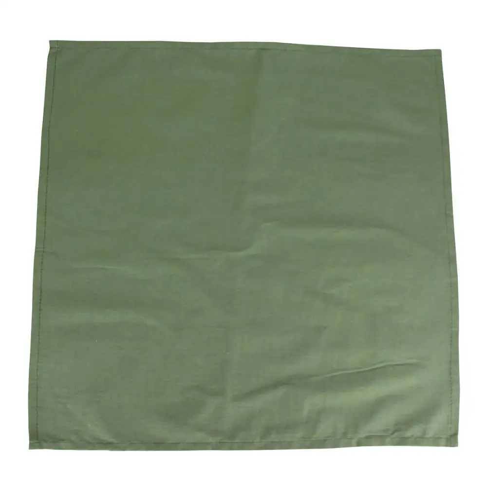 CJ016-4646ArmyGN Хлопок платки из ткани 46x46 см из хлопка и льна обеденные салфетки столовые салфетки зеленого цвета в армейском 6 видов цветов - Цвет: CJ016-4646ArmyGN