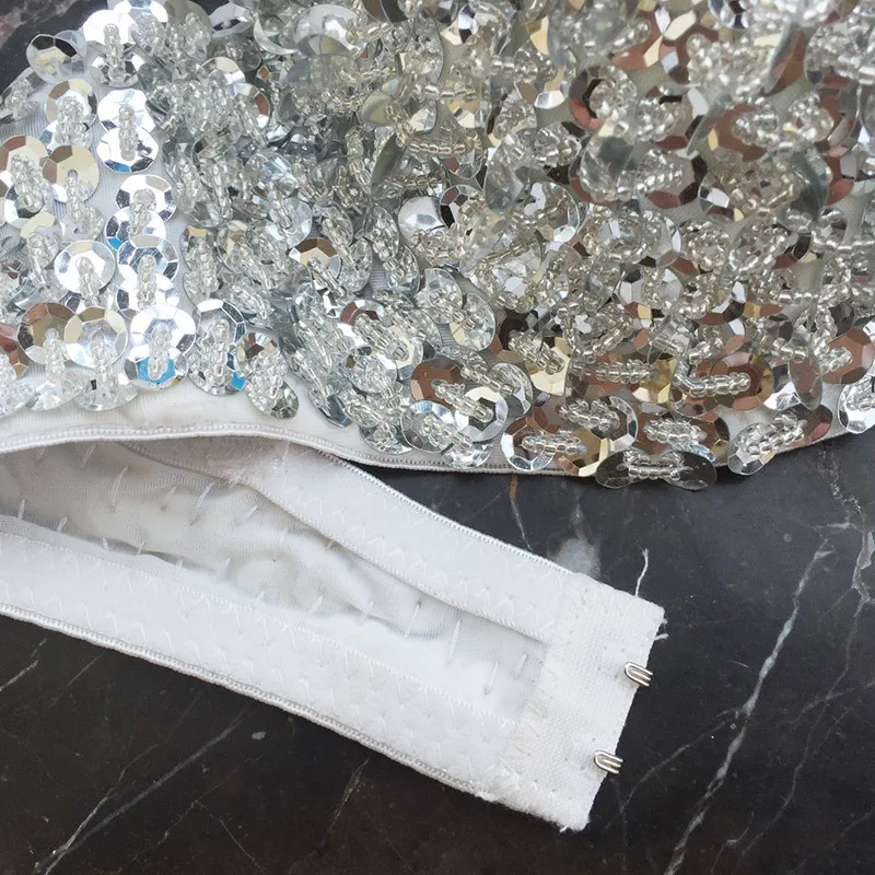 Новый женский костюм с блестками в стиле Гаги одежда для паба певицы танца живота