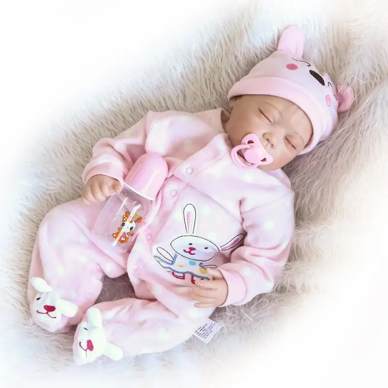 

Reborn Dolls 22" Realistic Sleeping Newborn Babies Toy Dolls Children Gift
