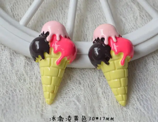 Сливовый Flatback Kawaii мороженое, кофейная чашка Смола плоская спина, кабошон муляж еды художественное украшение поделка-Шарм, 100 шт - Цвет: Сливовый