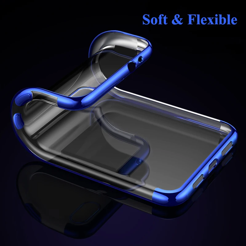 ZG Phone Cases For Huawei Honor 7C 5.7inch Luxury Soft Silicone Transparent Plating Cover | Мобильные телефоны и