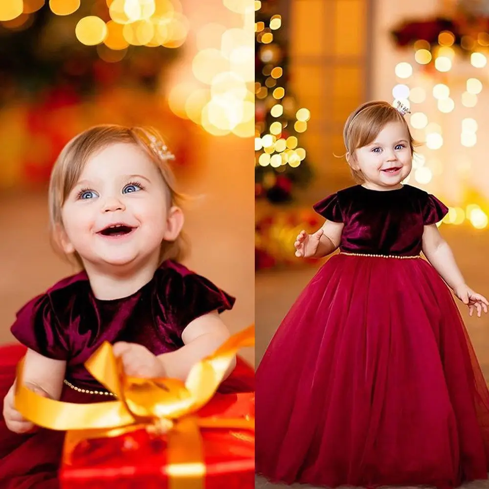 Baby Flower Girl Dress Princess Tulle Tutu Backless Wedding Gown Party | Детская одежда и обувь