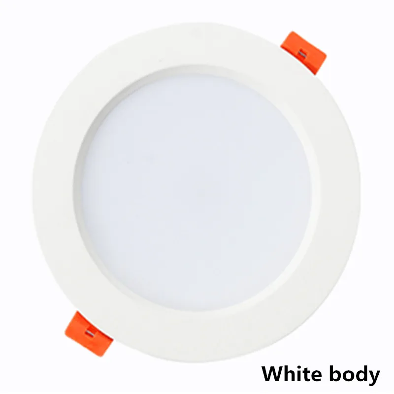 Neutral light Светодиодный встраиваемый светильник 9 Вт 12 Вт 15 Вт 18 Вт 20 Вт 24 Вт 30 Вт 3 Вт 5 Вт 7 Вт вниз лампы 220 В SMD 5730 точечная внутренняя потолочная панель освещения - Испускаемый цвет: Neutral light