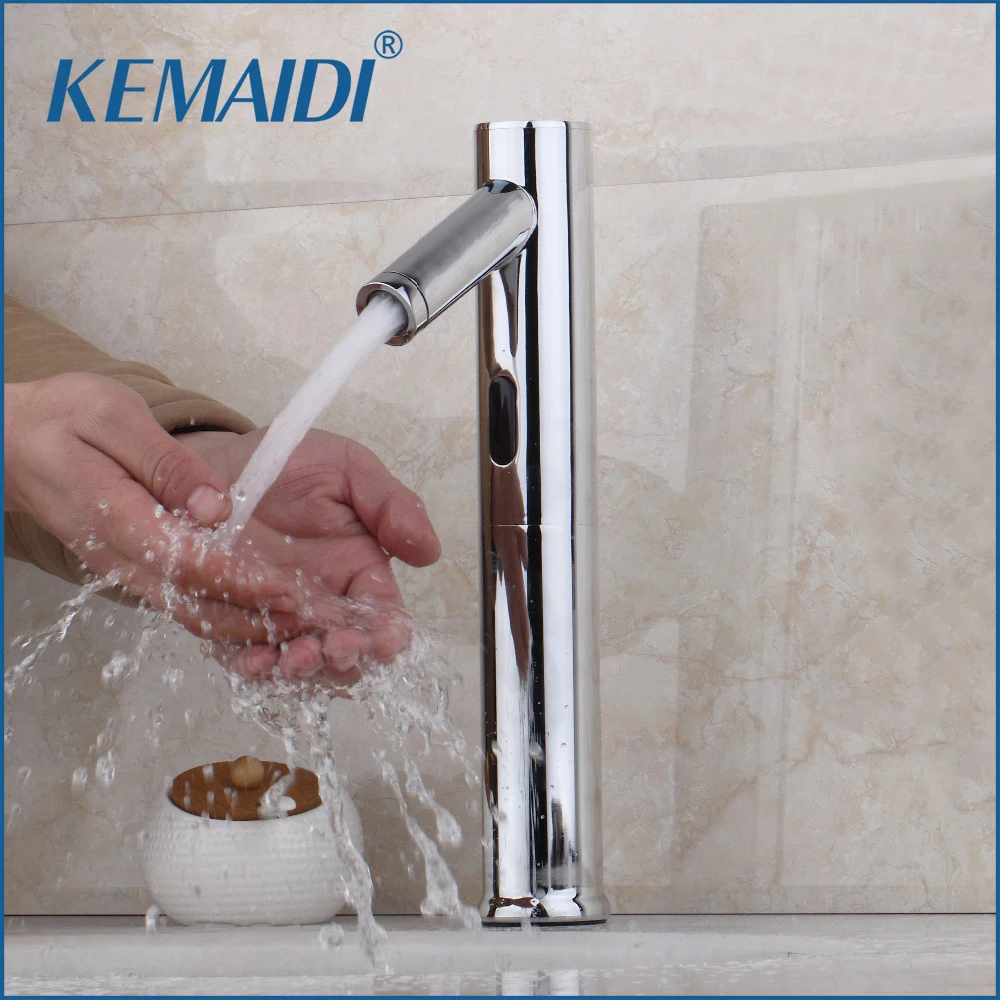 Смеситель для раковины KEMAIDI латунный автоматический кран с сенсорным