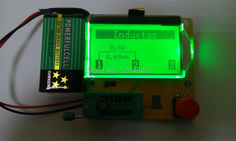 2016 new LCD Display yellow-green Backlight ESR Meter LCR led Transistor Tester Diode Triode Capacitance MOS PNP/NPN | Электронные