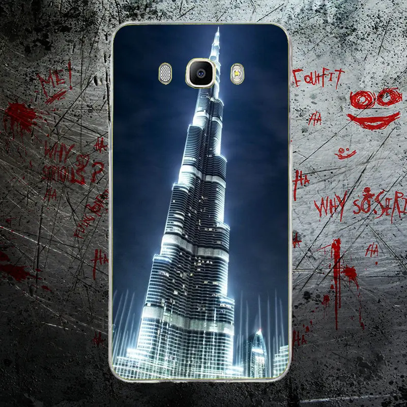 Дубай Burj Khalifa Tower Building мягкие ТПУ Силиконовые чехлы для телефонов сумки Samsung Galaxy J1