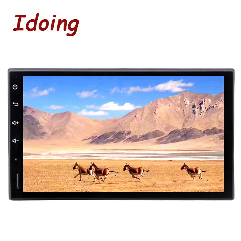 Idoing 2Din 7 дюймов Android8.0/7 1 автомобильный мультимедийный плеер Рулевое колесо для