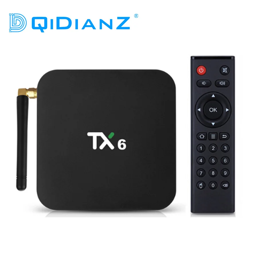 ТВ бокс Tanix TX6 Smart Android 9 0 4G 32G Allwinner H6 quad core 2 + 5G Dual Wifi BT4.1 телеприставка 4 K HD H.265