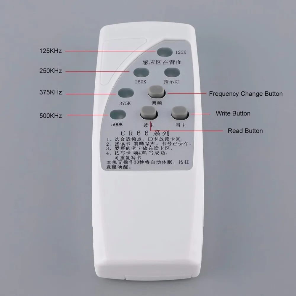 CR66 ручной Rfid считыватель копир Nfc модуль 125 Kc Программист Дубликатор частота Acr122u