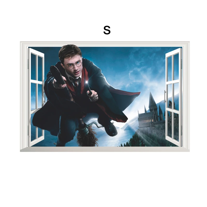 14212S(50X70) Гарри Поттер, 3D плакат на стену, Хогвартс, настенные наклейки, Волшебный мир, школьные украшения для детской комнаты, наклейки, декоративный Декор - Цвет: 14212S(50X70)