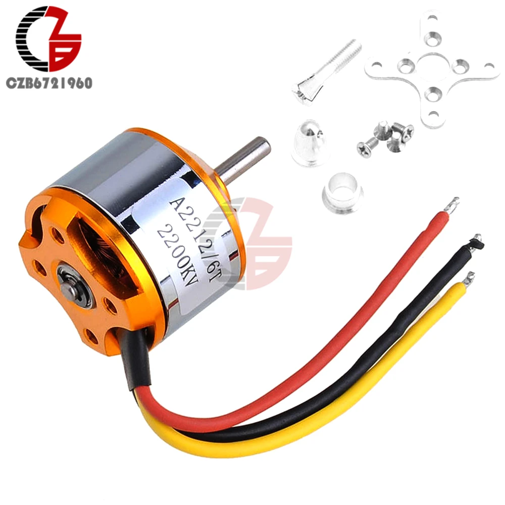 A2212 2200KV 6T бесщеточный двигатель постоянного тока для RC самолета квадрокоптера вертолета