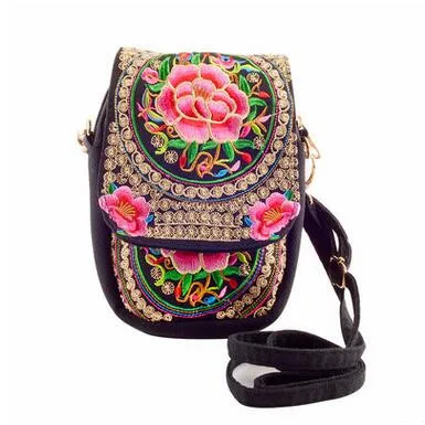 Новая цена-акция женская сумка с вышивкой! Популярные винтажные холщовые сумки