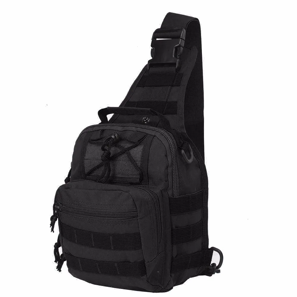 Тактический Molle штурмовой пакет слинг рюкзак сумка на плечо 600D нейлон Открытый