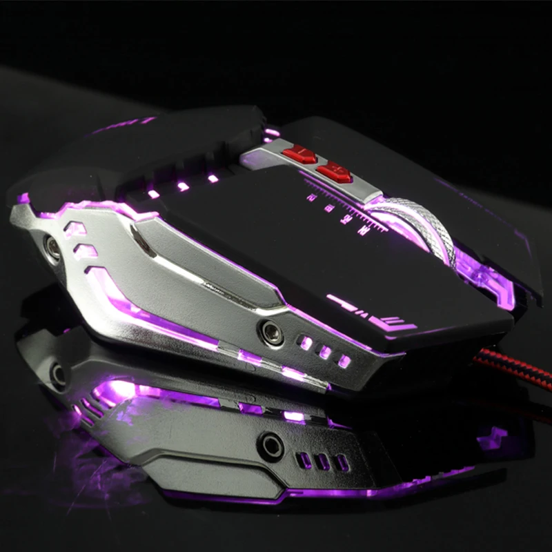Программируемая игровая мышь DPI Регулируемая компьютерная оптическая