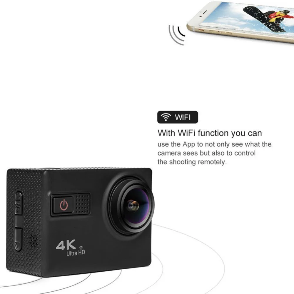 Новая версия EK F68 F68R 4K Ultra HD EIS Экшн-камера Novatek 96660 чипсет для sony IMX078 сенсор Wi-Fi Удаленная Водонепроницаемая камера