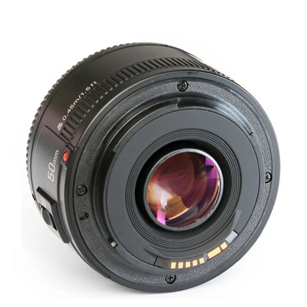 Ulanzi Yongnuo YN50mm F1.8 AF объектив MF YN 50 мм Автофокус Объектив для Canon EOS DSLR камер 60D 70D 5D2 5D3