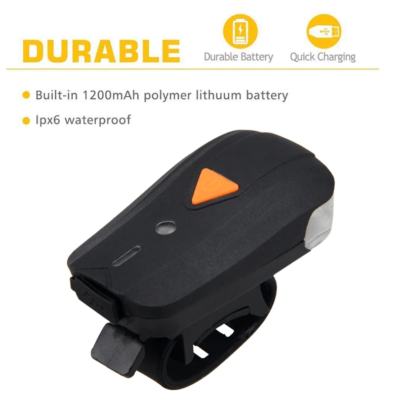 MTB велосипедный светильник передний на руль USB Перезаряжаемый светодиодный