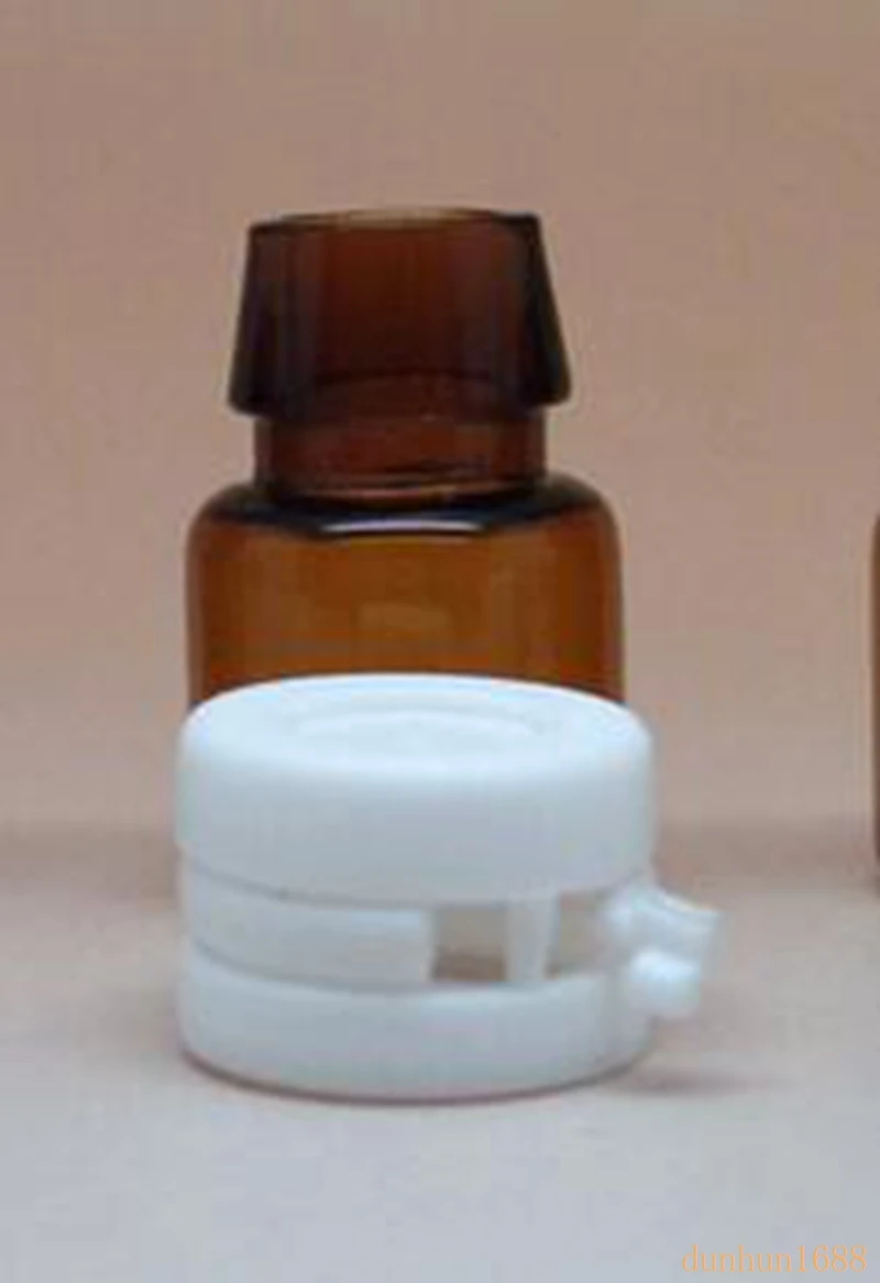 

1ml brown small essential oil bottle with tear-off lid perfume bottle pull tube cosmetic glass bottle#@1#!#