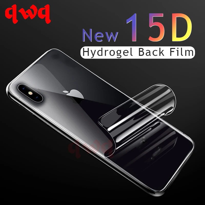 15D полное покрытие гидрогель Передняя пленка для iPhone X 7 8 6 Plus HD экран протектор на