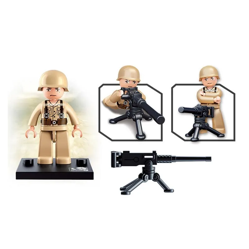 Sluban M38-B0580, 12 шт., фигурки Второй мировой войны, модели, сборные DIY строительные блоки, кирпичные фигурки, Обучающие Детские игрушки, рождественские подарки