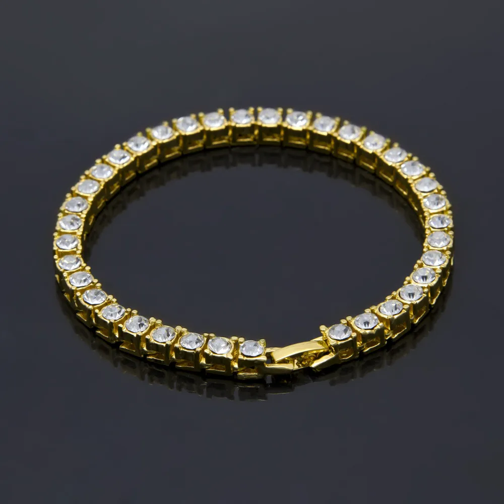 Gold Susenstone женский высококачественный 18 карат золотое покрытие+ нормальное покрытие хип-хоп мужской браслет-цепочка с кристаллами - Окраска металла: Gold