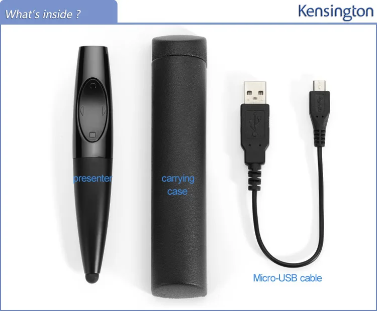 Kensington оригинальный Bluetooth Беспроводной Presenter с красной лазерной и планшет Стилусы