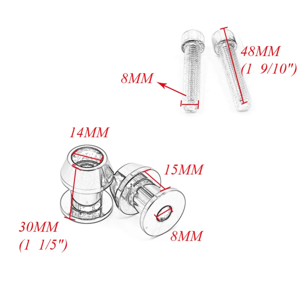 Универсальный мотоцикл 8 мм с ЧПУ маятниковые катушки Слайдеры для KTM Super Duke 990 990R