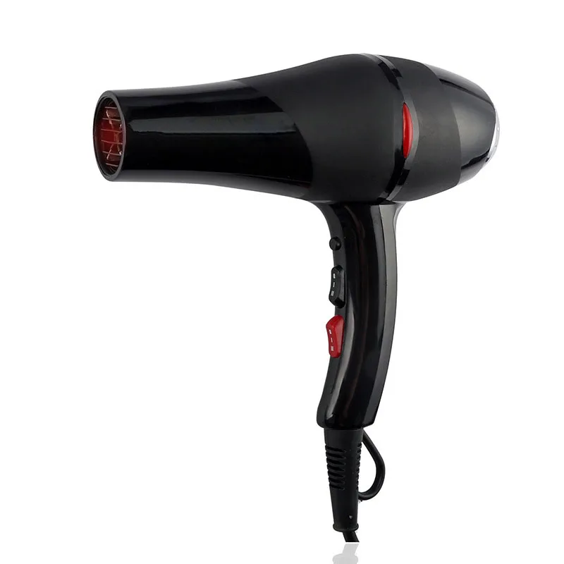 Молись 110 в 2000 Вт высокой мощности горячей и холодной черный фен для волос 5 файлов