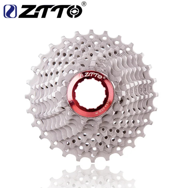 Белый ZTTO 9s 11-28T кассета 9 скоростей Freewheel дорожные Запчасти для велосипедов 18S 27S скоростная Звездочка для шоссейного горный велосипед - Цвет: Белый