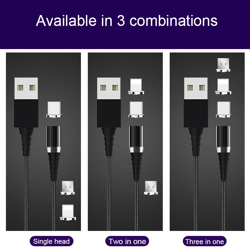 Магнитный usb-кабель APPACS для быстрой зарядки, кабель типа C, Магнитный зарядный кабель Micro USB для зарядки и передачи данных, кабель USB для мобильного телефона