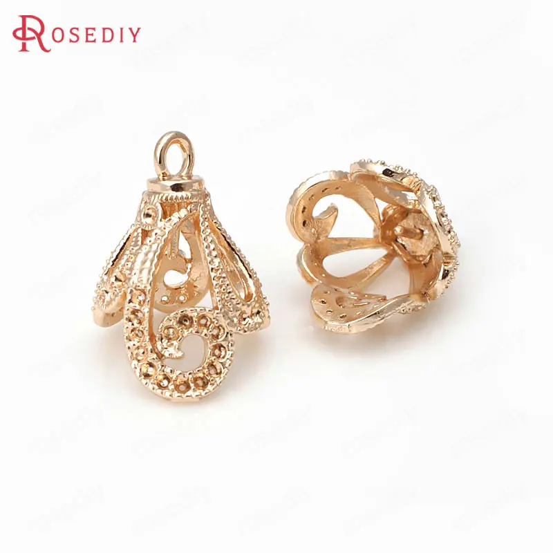 Латунные бусины с полубулавками 23x15 5 мм 24 к цвета шампанского|diy jewelry accessories|jewelry