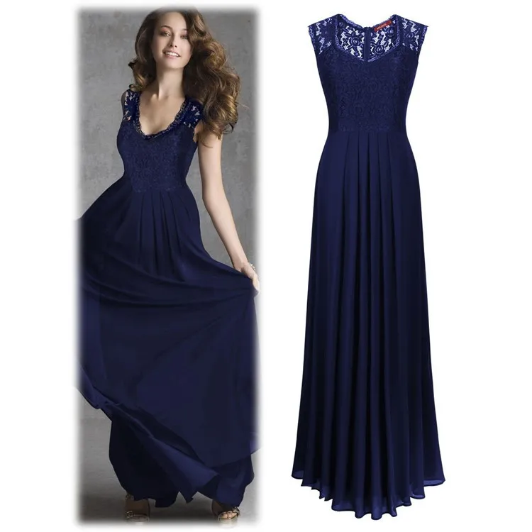 Элегантные без рукавов шифон этаж Длина длиной макси платье Boho 2017 зеленый