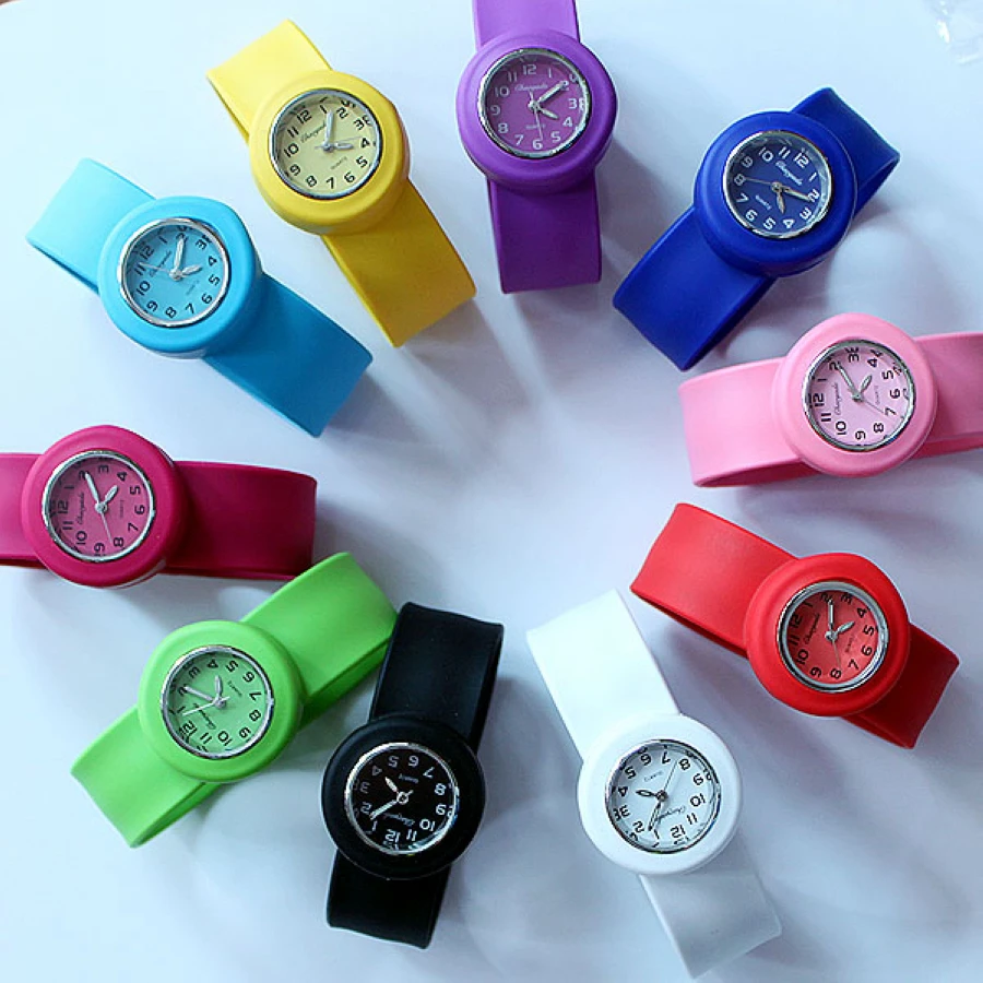 Часы наручные унисекс с силиконовым каучуком 10 цветов | Наручные часы